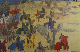 Schulwandbild "Kreuzzüge" F. Hoffmann