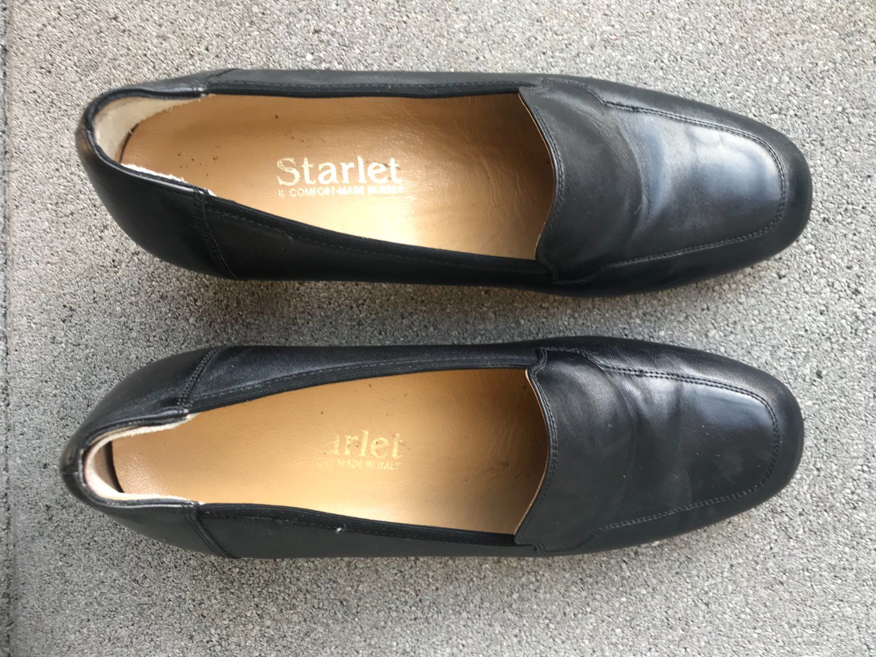 Damenschuhe: STARLET Leder Pumps Schwarz Blockabsatz Grösse 37.5 – Gebraucht aus Biberist von longimanus3 1
