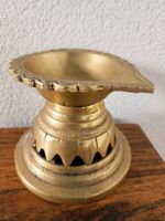 Öllampe Kerzenständer Tempel Hindu Indien Deko Asien Messing