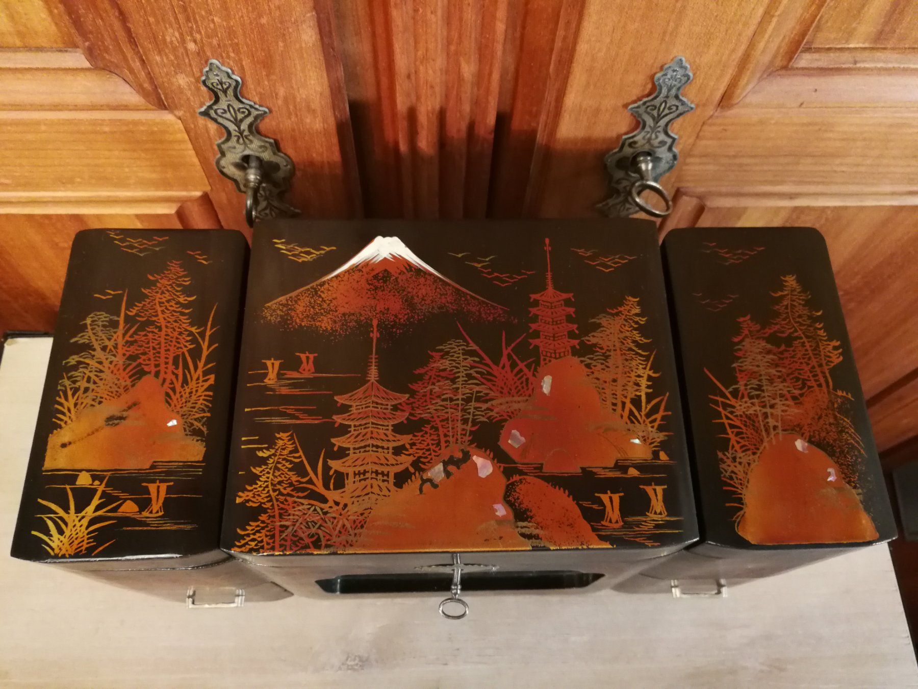 Spieldosen: Schmuckkasten Japanischer, Spieldose, Schm.dose, Schatulle – Gebraucht aus Wagenhausen von Simbad 3