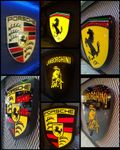 Ferrari, Porsche, Lamborghini Leuchtschilder der Superlative
