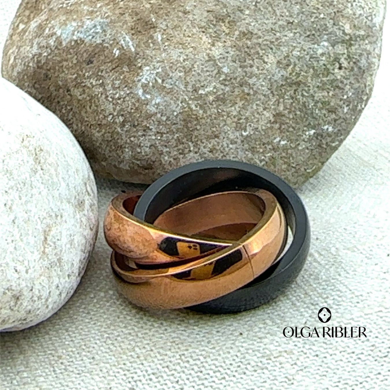 Olga Ribler Ringe: Edelstahl Ring 3-fach Grösse 62 – Neu (gemäss Beschreibung) aus Luzern von Schmuckoutlet 4