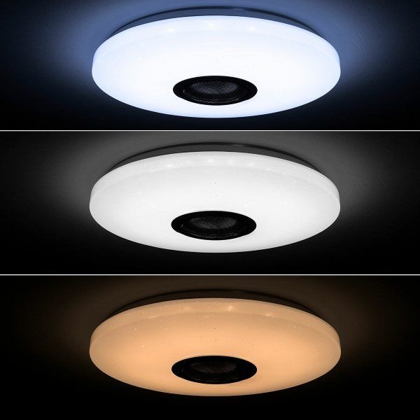 Lampadari & plafoniere: LED-Deckenleuchte mit Lautsprecher und Fernbedienung – Nuovo e nell'imballaggio originale da Châtelaine venduto da topshop.switzerland 6