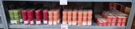 508 Posten Kerzen aus Liquidation