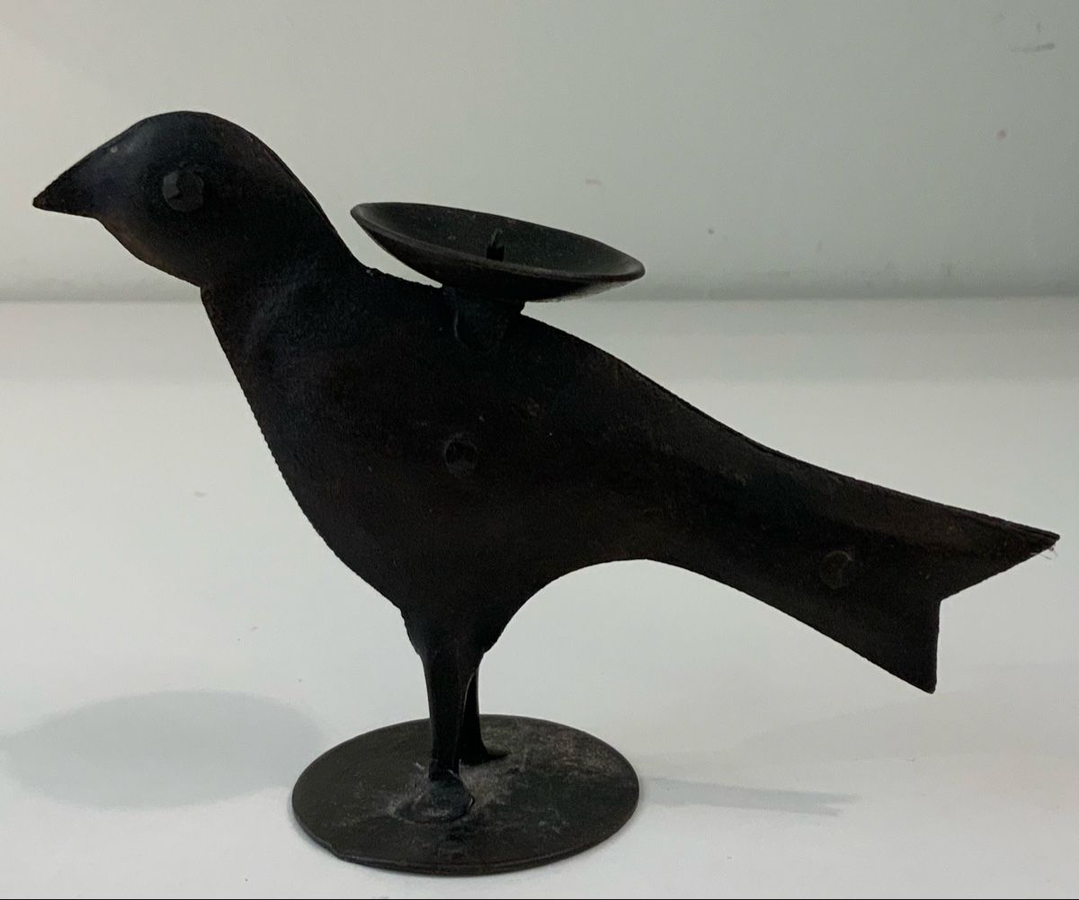 Portacandele: Oiseau bougeoirs en fer forgé – Usato da rolle venduto da Tontonjulot