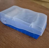 Kartenbox Croco blau