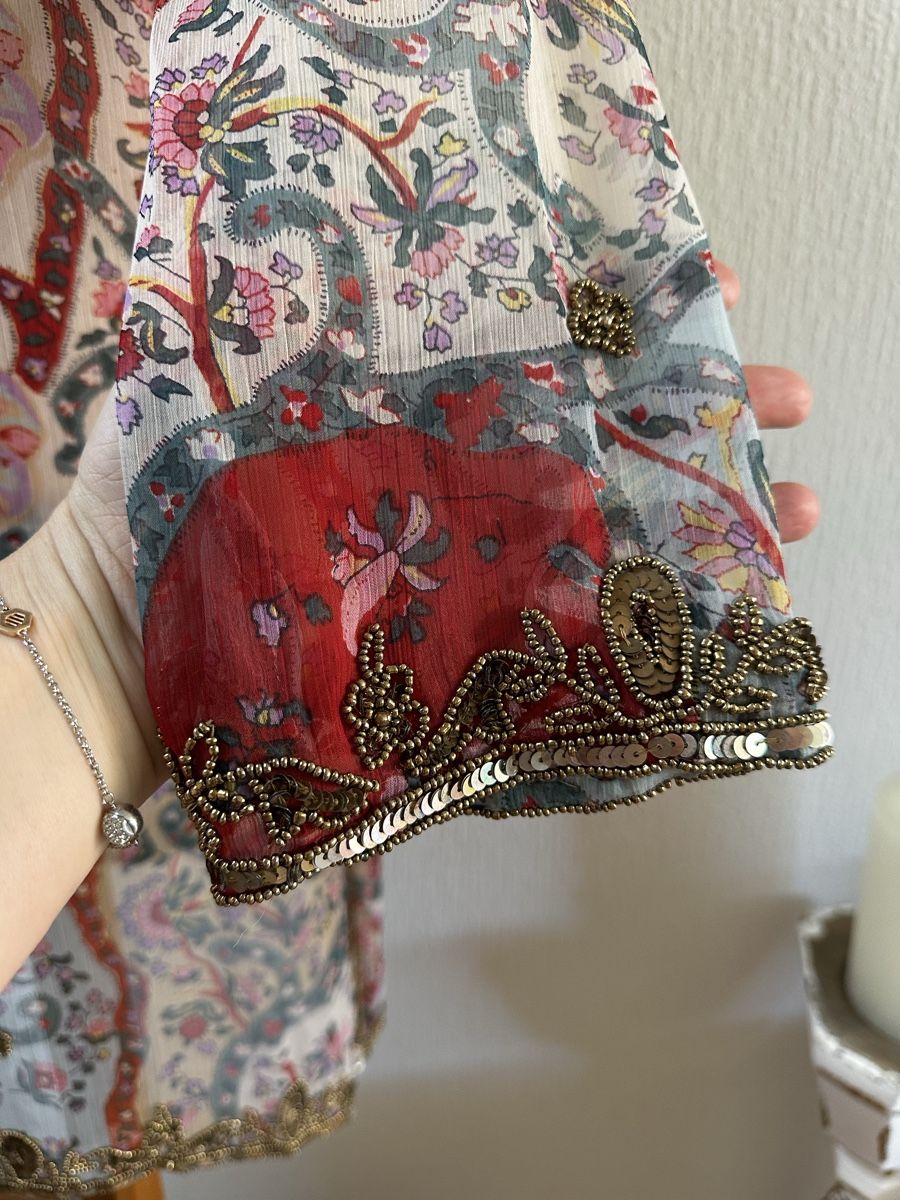 Tuniche: Robe mi-longue imprimée perles sequins taille M – Nuovo (secondo la descrizione) da Châtelaine venduto da Alexandra.jankowski 3