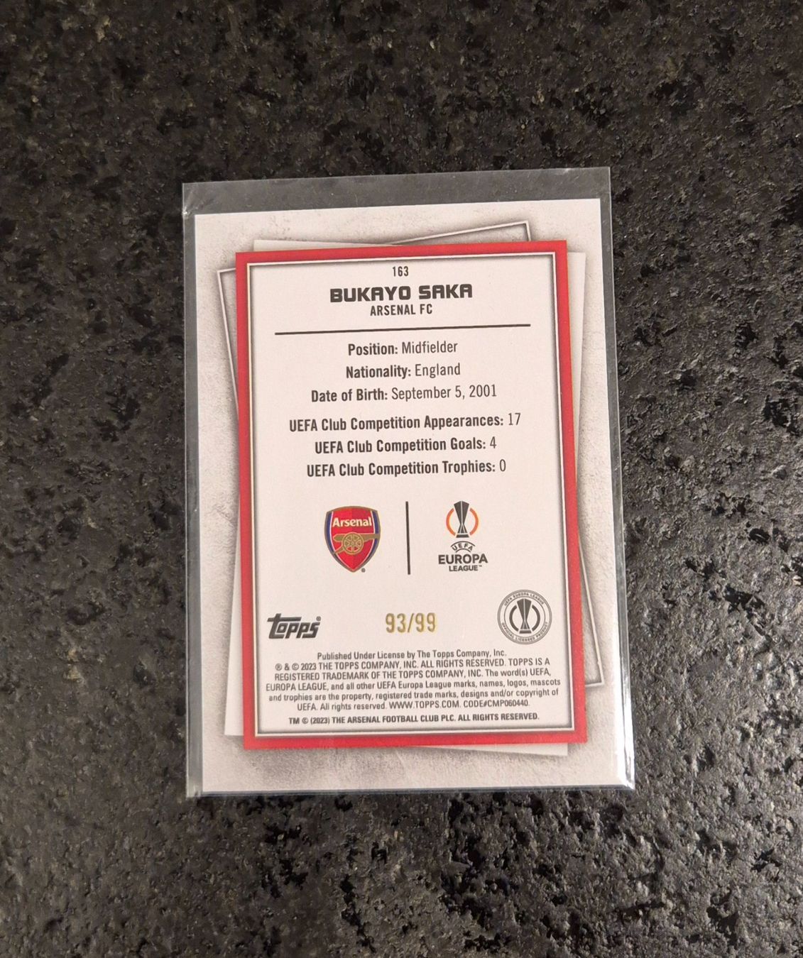 Topps Carte collezionabili: Bukayo Saka /99 - Arsenal - Topps – Nuovo (secondo la descrizione) da Burg AG venduto da Danoe 1