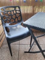 Chaises de jardin design noire "Beliani", idéale pour l'été!