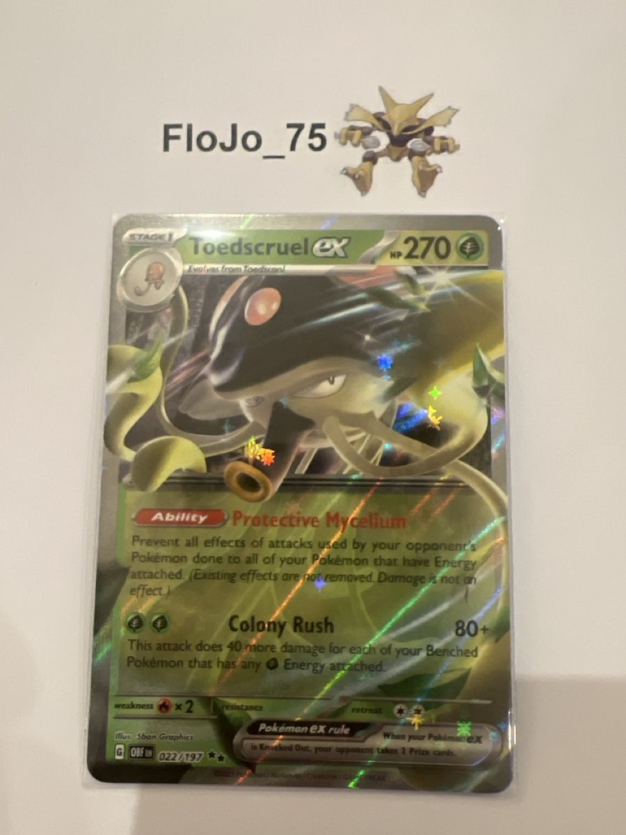 Pokémon Carte collezionabili: Toedscruel ex 22/197 – Usato da St-Blaise venduto da FloJo_75