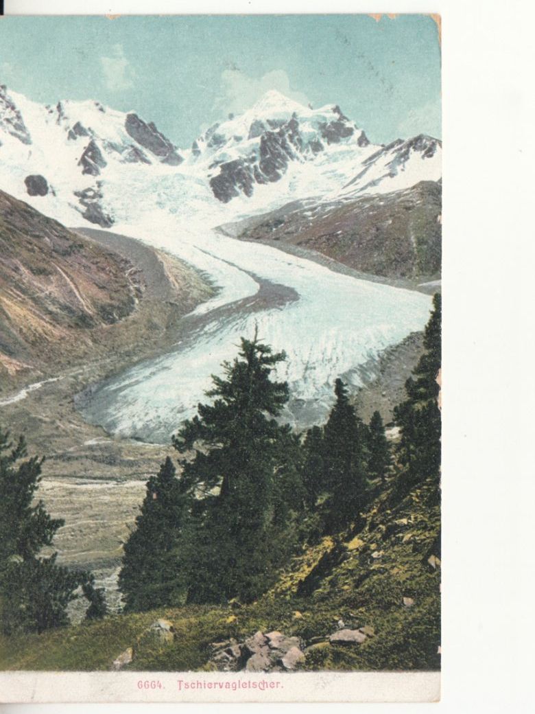 Cartoline postali: Tschiervagletscher 1907 – Usato da Bürglen TG venduto da StampGraf