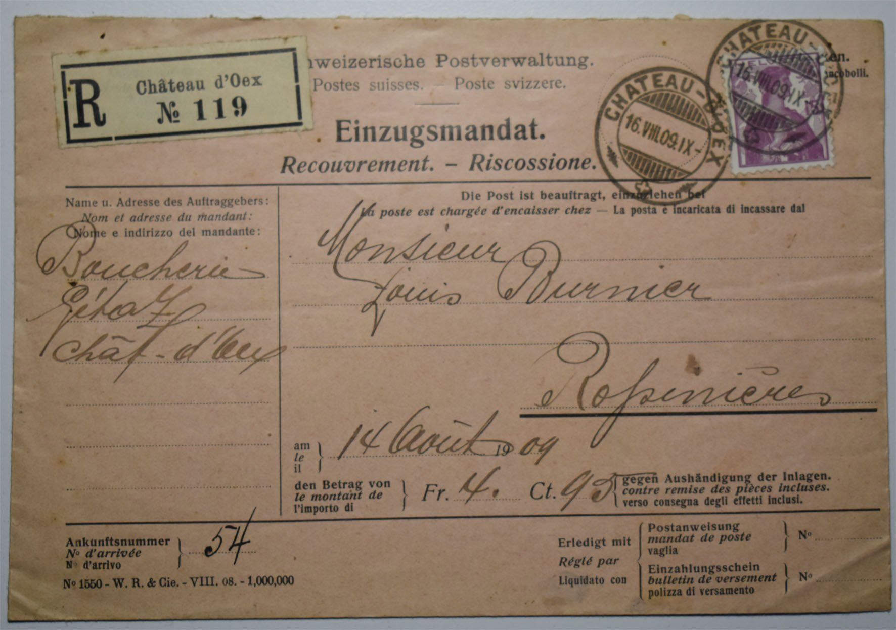 Couverts & Versandtaschen: Lot de lettres anciennes – Gebraucht aus Petit-Lancy von Pimose 3