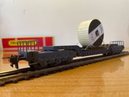 Trix Express H0 3480 Trägerwagen mit Ladegut🚂