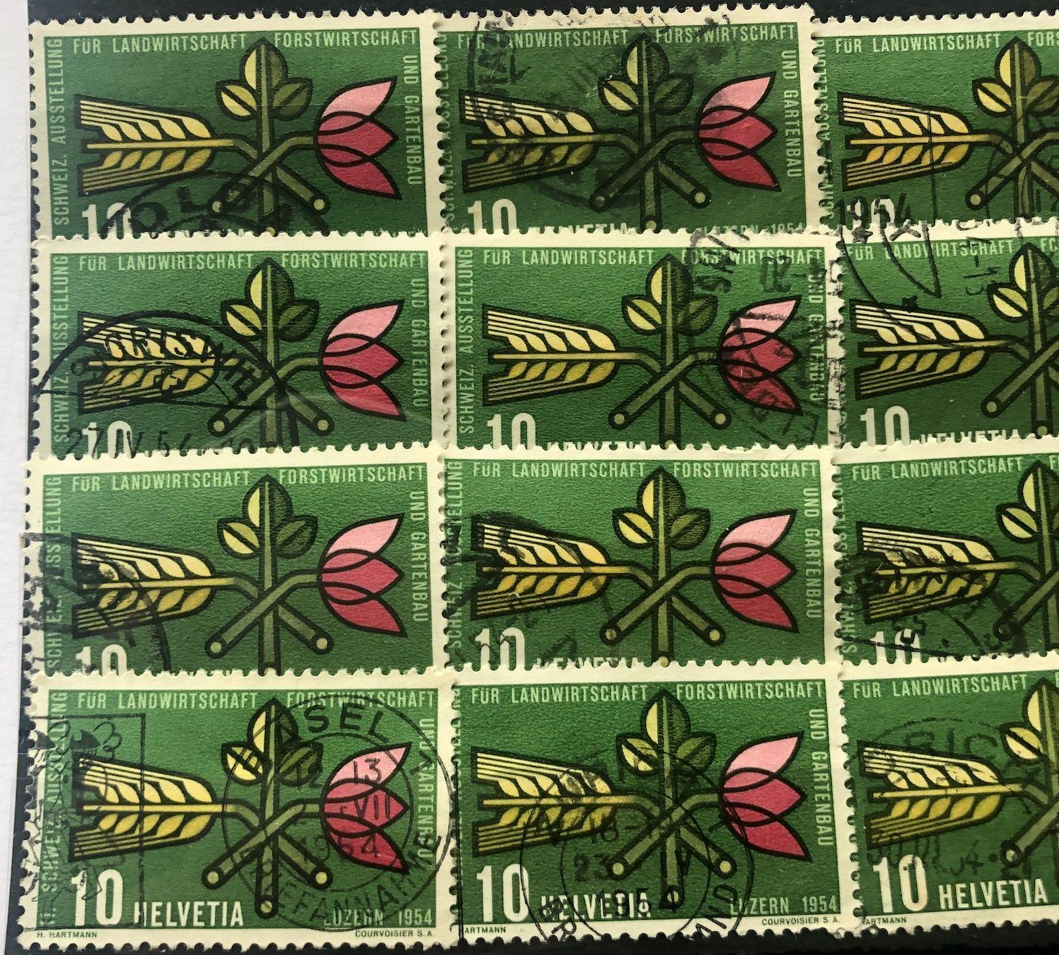 Tutti i francobolli: Nr.316 mit Stempel Einsteckkarte Voll – Usato da Aarau venduto da Billa007 1