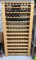 Grosses Weinregal aus Holz IKEA – 174 × 88 cm