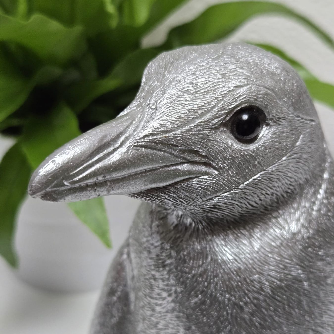 Spardosen: Silberfarbener Pinguin als Deko oder Sparschwein, Top! – Neu (gemäss Beschreibung) aus Rheinsulz von Gilea 3