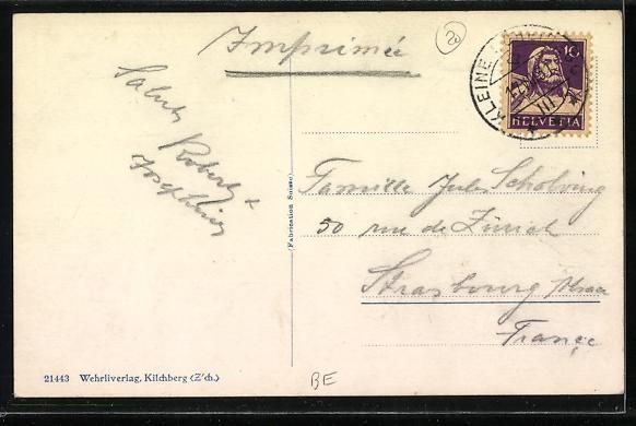 Cartoline postali: Interlaken /Berner-Oberland, Ortsansicht – Usato da Berlin venduto da bartko-reher 1