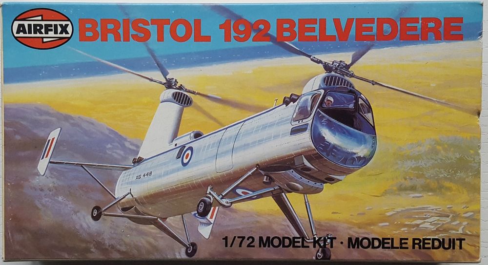 Kit Maquette Airfix Ancien - Hélicoptère Bristol 192 à L'échelle 1/72 - Série 3 Complète - 1959