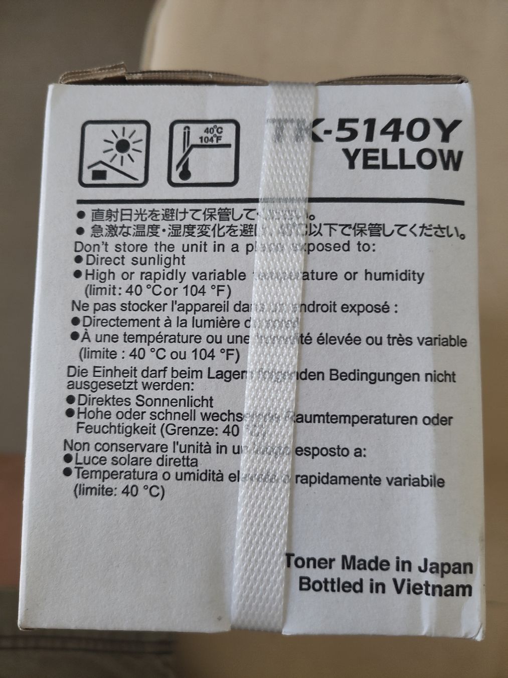 Kyocera Cartucce per stampanti & toner: Kyocera TK 5140 Y Yello – Nuovo e nell'imballaggio originale da Zürich venduto da Viarey 1