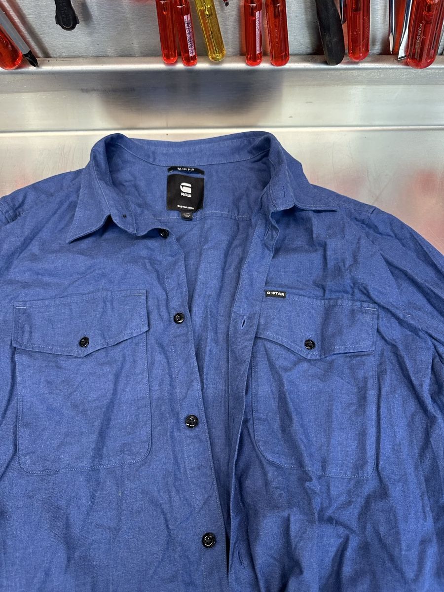 Hemden: G-Star Raw Hemd blau Slim Fit – Gebraucht aus Schwende von weesli 1