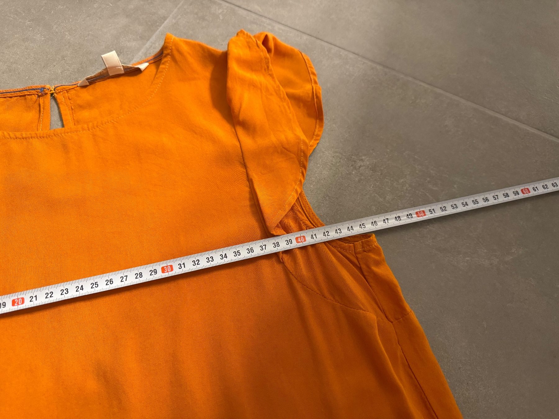 Tom Tailor Blusen: Tom Tailor Bluse in Orange mit Volants, Gr. S – Gebraucht aus Frick von Cirilla 5