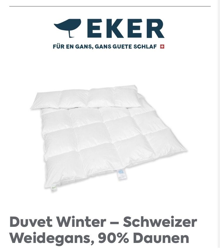 Couvertures: Duvet 160x210 neu – Neuf avec emballage d'origine à Zürich par nisse01