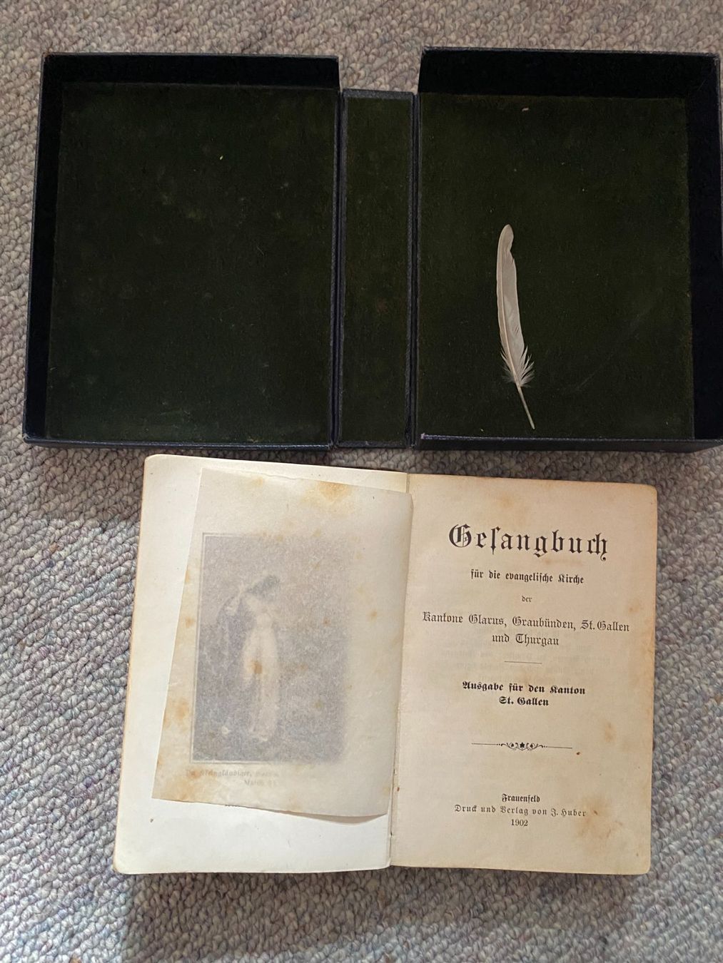 Bücher: Antikes Gesangbuch mit Box, 1902 – Gebraucht aus Unterterzen von bac_287t 3