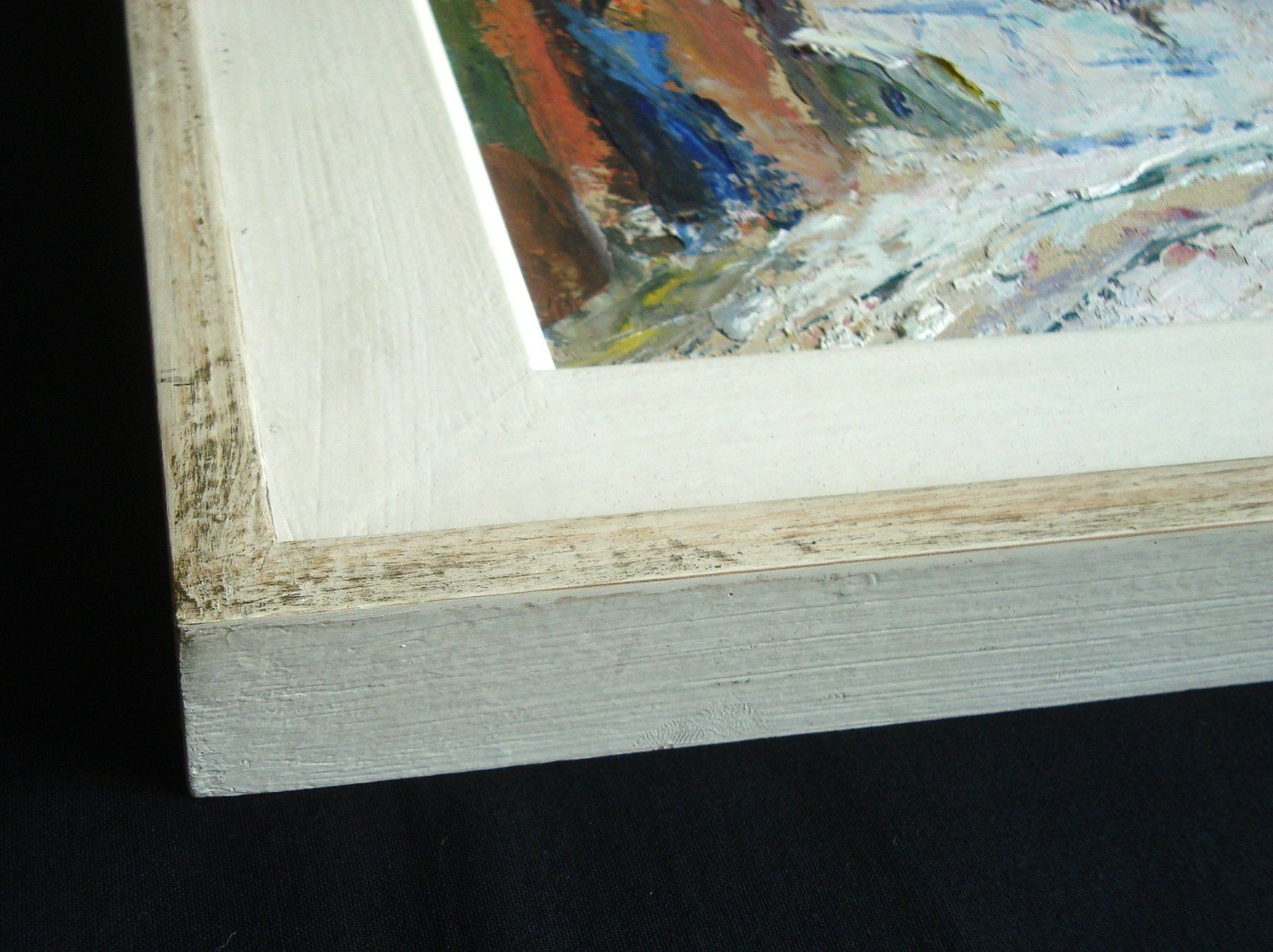 Gemälde: impressionistische Winterlandschaft, signiert – Gebraucht aus Oberdorf NW von Lufao 3