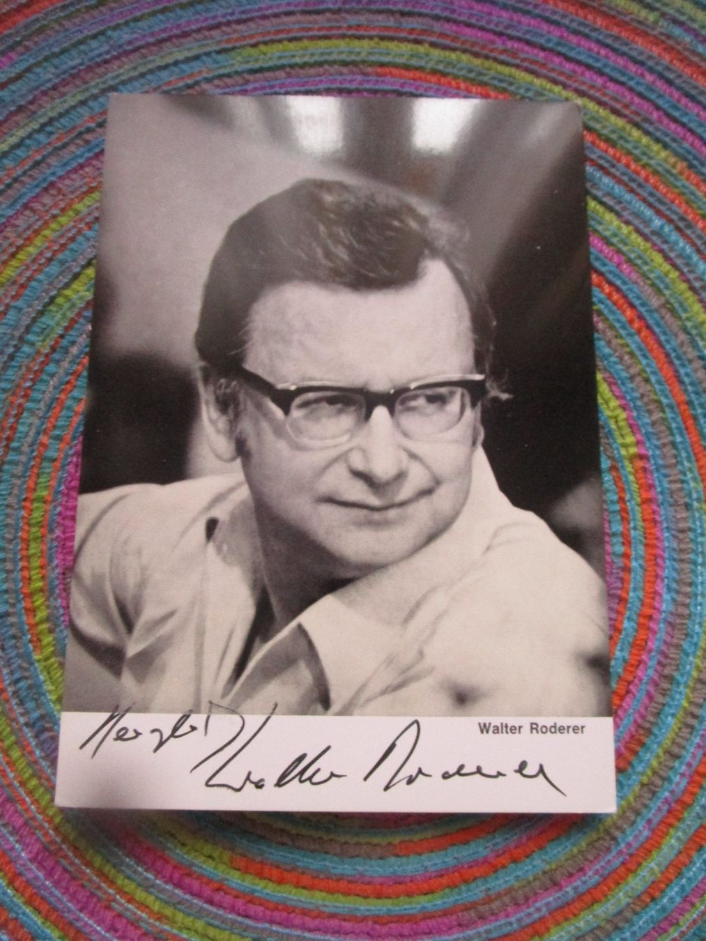 Autografi: WALTER RODERER CH SCHAUSPIELER ORIGINAL AUTOGRAMM – Usato da GUTENSWIL venduto da Alpina6