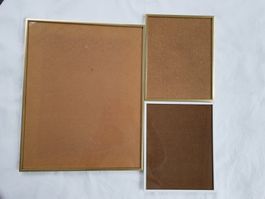 3er Set Bilderrahmen in weiss und gold