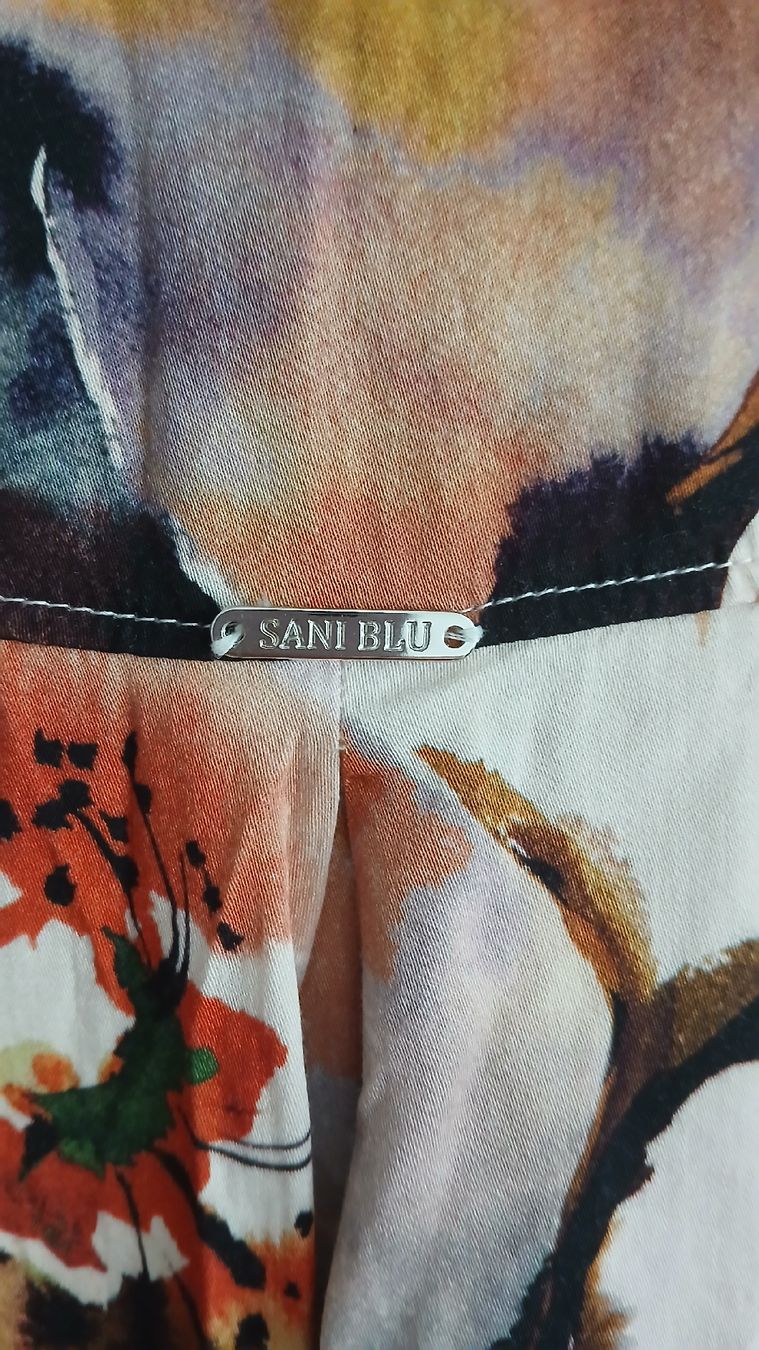 Camicette: Sani Blu Bluse aus Viskose, Gr 46 – Usato da Beinwil am See venduto da Superchance 6