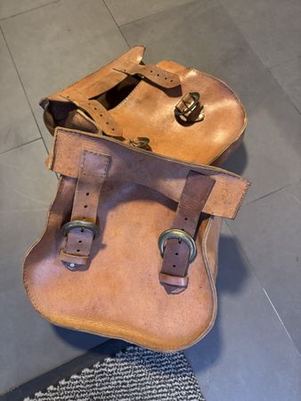 Echt-Leder Satteltaschen Harley Davidson