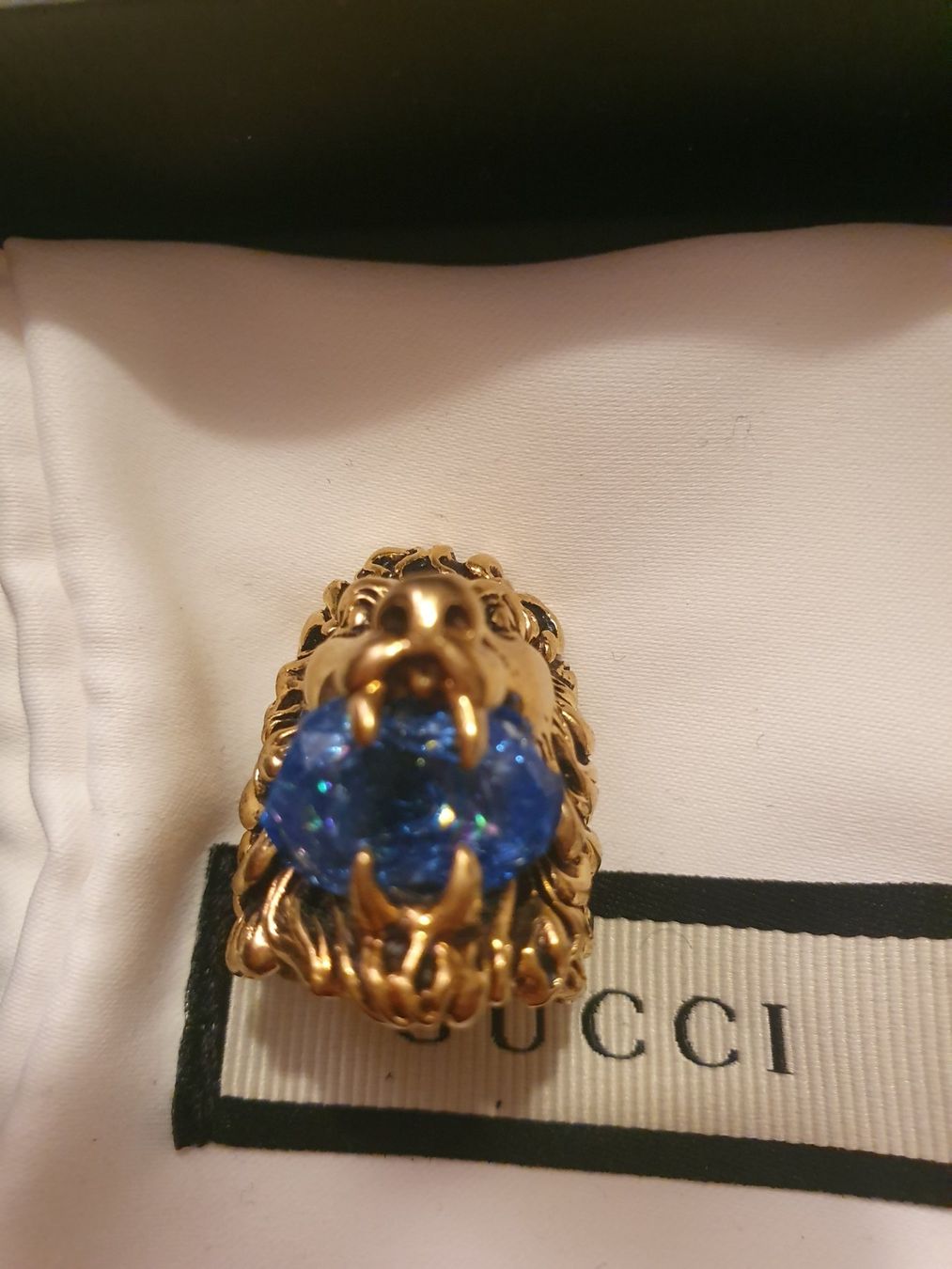 Gucci Anelli: GUCCI bague LION HEAD bleue – Usato da Le Grand-Saconnex venduto da Rgt87 2
