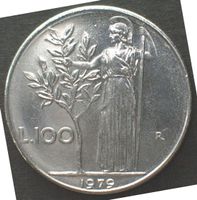 Münze 100 Lire 1979 Italien