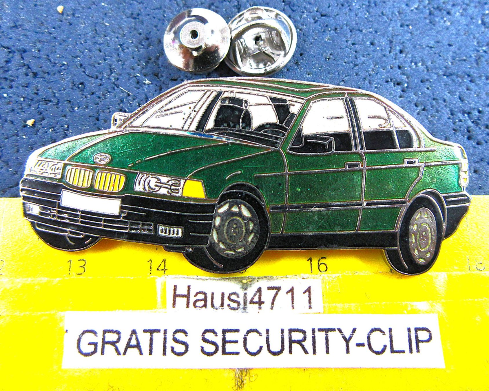 BMW Placchette & Badge: BMW 3er E36 2NÄGEL-PIN AUTO ENAMEL GROSSS mit SECURITY-CLIP – Usato da Ettingen venduto da Hausi4711