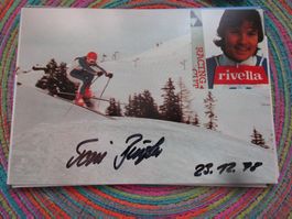 TONI BÜRGLER SKI FAHRER ORIGINAL AUTOGRAMM
