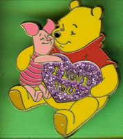 DISNEY  Winnie Pooh  & Ferkel  I LOVE YOU