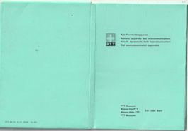 Ein 11er Satz.  Block Postkarten mit alten Telefons.