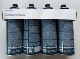 Kit 4 Cartouches gaz butane Quechua 220g neuves