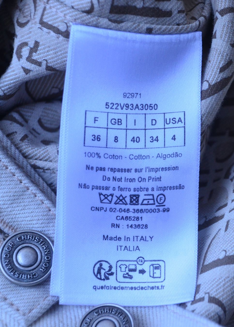 Dior Giacche: Christian Dior Jacke / veste .36 – Usato da Collonges venduto da Auganien 8