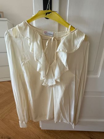 Edles Red Valentino Blusenshirt Gr.40 Creme-Weiss