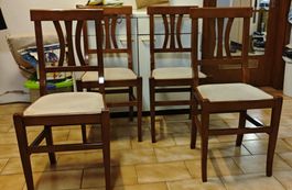 Sedie in legno set da 4