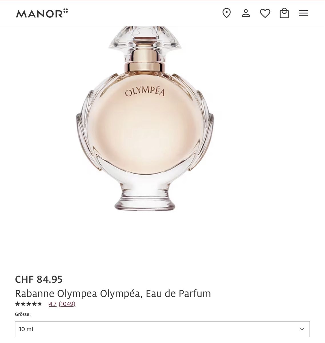 Paco Rabanne Profumi & Eau de Toilette: Paco Rabanne Olympéa Intense EdP 30 ml – Nuovo e nell'imballaggio originale da Magadino venduto da sylvierosa 3