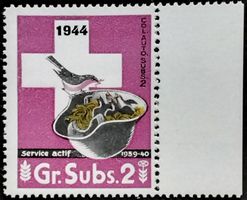 Soldatenmarke 2.WK, Verpflegungs Abt 2, Aufdruck, Wi Vpf 23