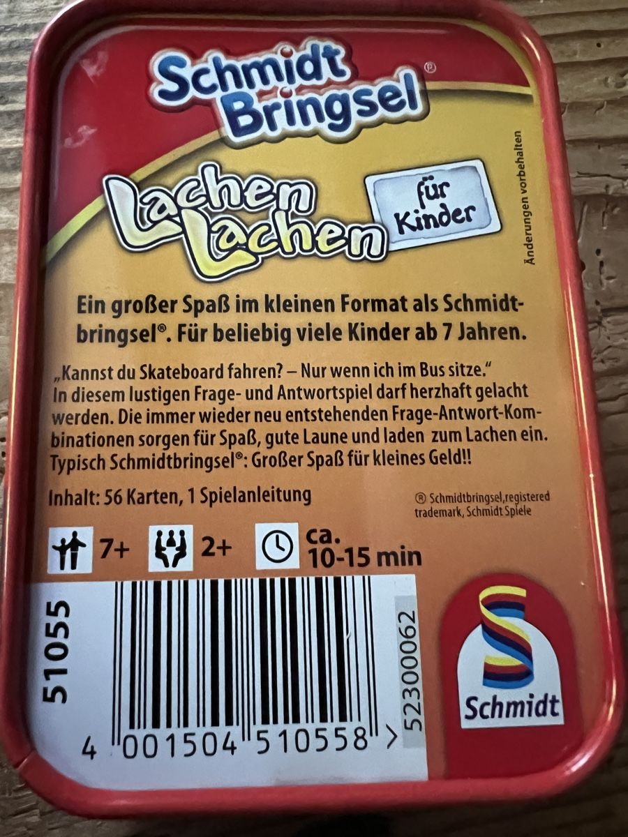 Giochi: Schmidt Bringsel "Lachen Lachen" Kinderspiel – Usato da Wohlenschwil venduto da SmokyAnnie 1