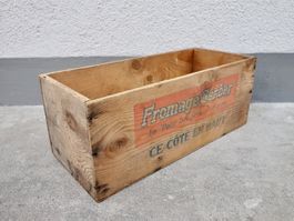alte Holzkiste Kiste GERBER KÄSE - ORIGINAL EMMENTALER