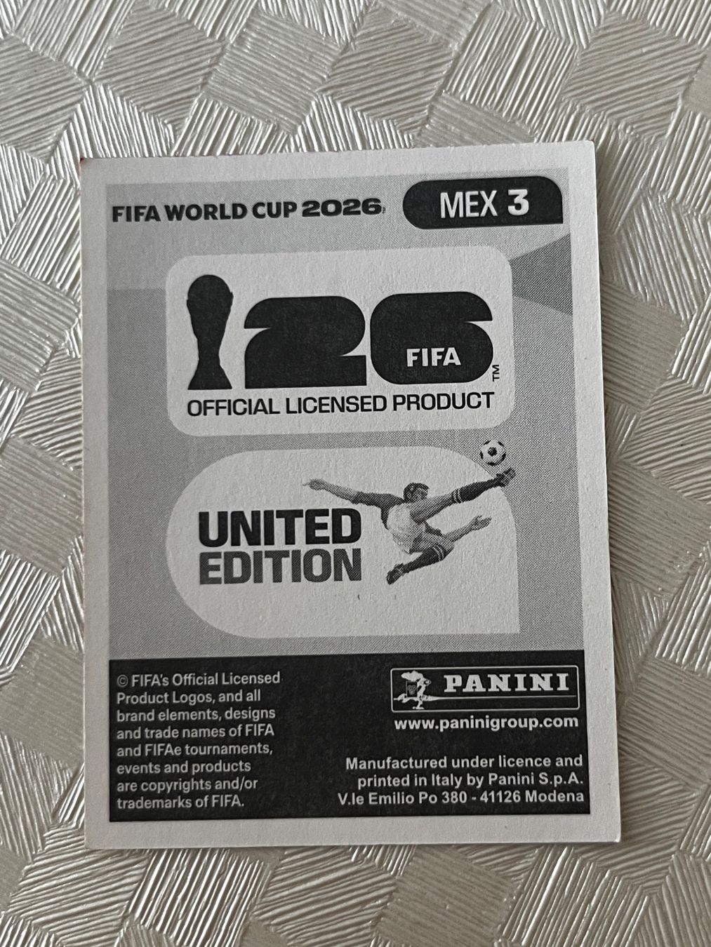 Panini Carte collezionabili: Panini Fifa Word Cup 2026 MEX 3 – Usato da Winterthur venduto da Numero1 1