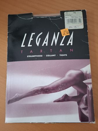 leganza Strumpfhose schwarz-grau neu