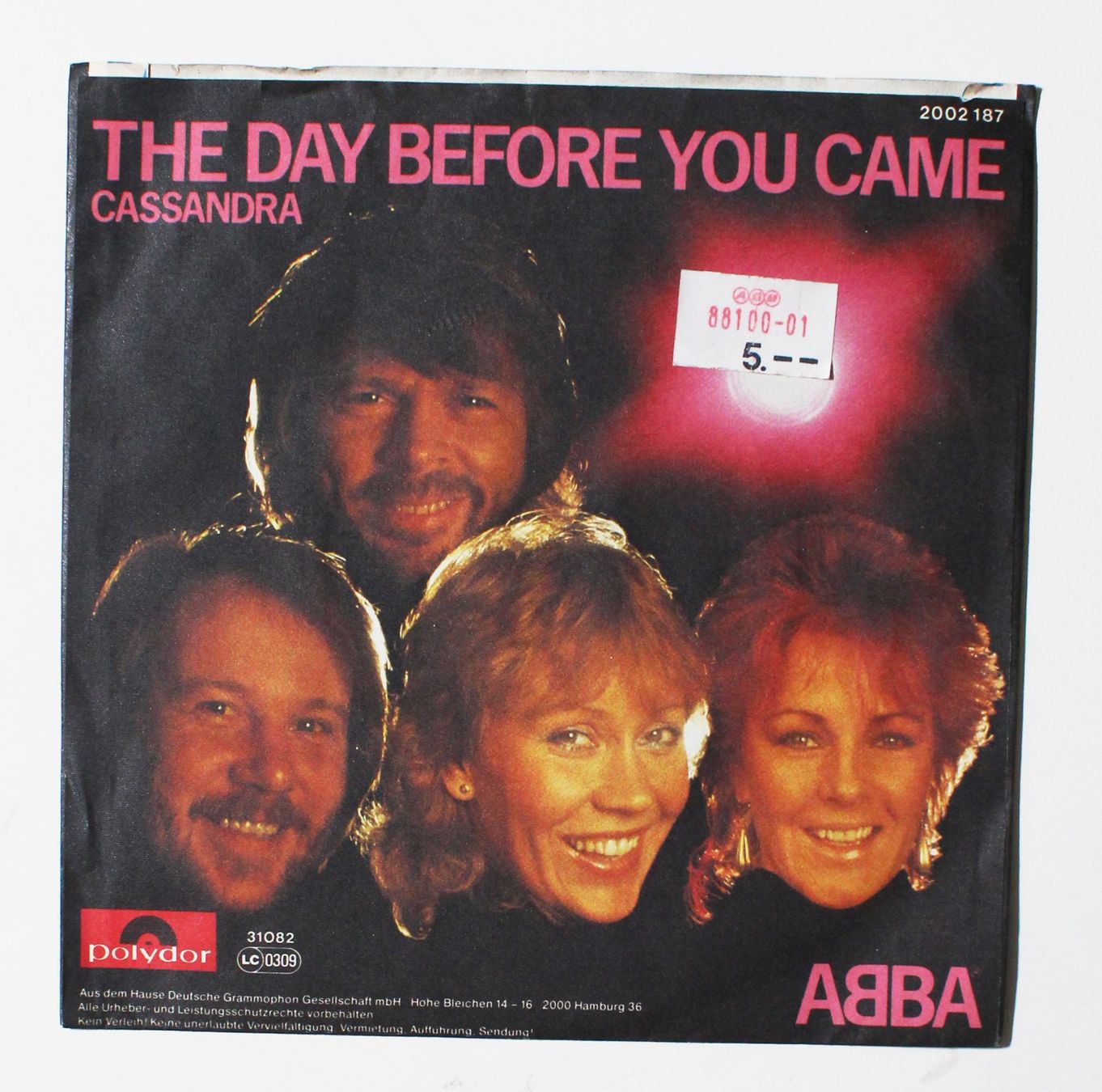 Dischi in vinile: 7" ABBA - THE DAY BEFORE YOU CAME 1982 – Usato da Brüttisellen venduto da Collector-Corner 2