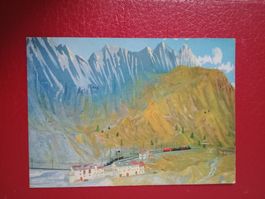 Ak Modell Eisenbahn Bernina-Pontresina Berninahäuser